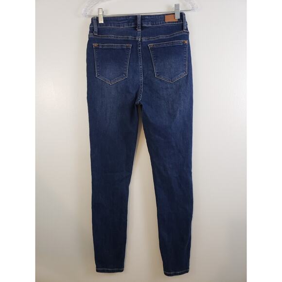 (Ju) Judy Blue Jeans Womens Juniors 5/27 Skinny Stretch Cottagecore Whiskered - Picture 4 of 8